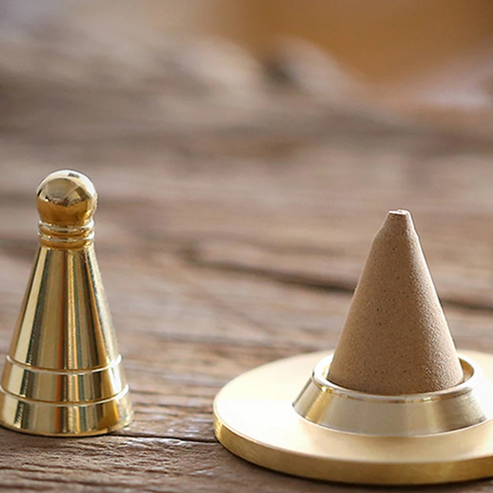 

5Pcs Incense Cone Molds Premium Brass DIY Cone Shape Incense Mold Study Room Decor Home Supplies