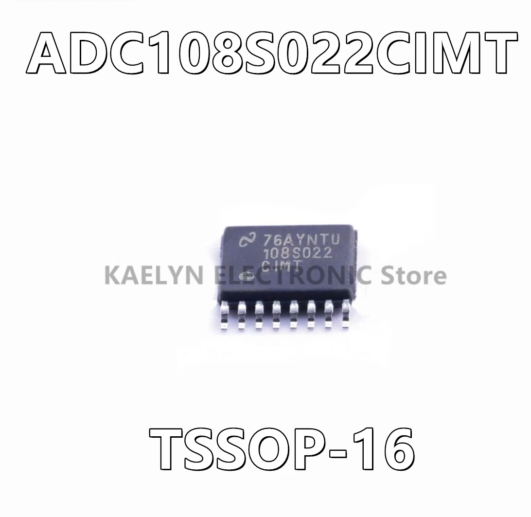 10Pcs/lot ADC108S022CIMT ADC108S022 10 Bit Analog to Digital Converter 8 Input 1 SAR 16-TSSOP