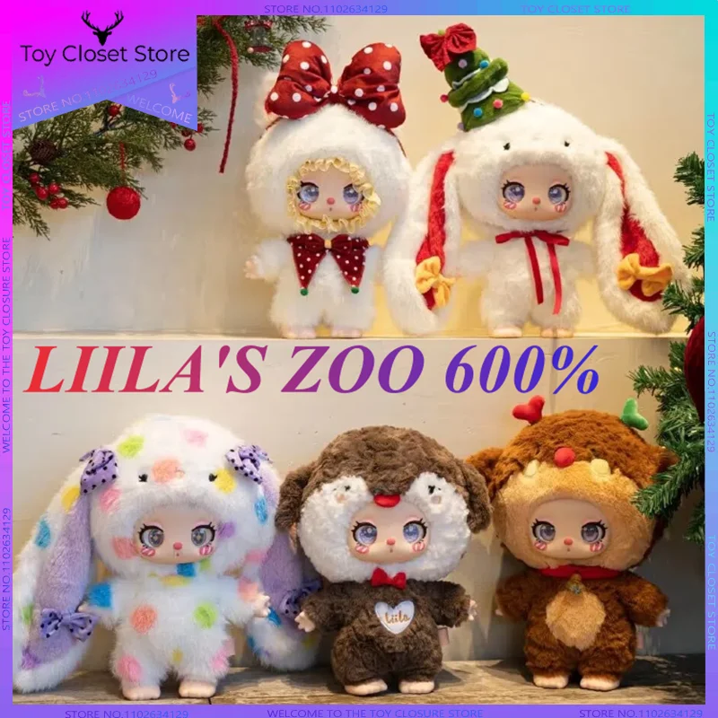 

Liila Cat Liila'S Zoo 600% Vinyl Plush Blind Box Mystery Box Figure Collect Desktop Ornament Room Decor Birthday Sprise Gift Toy
