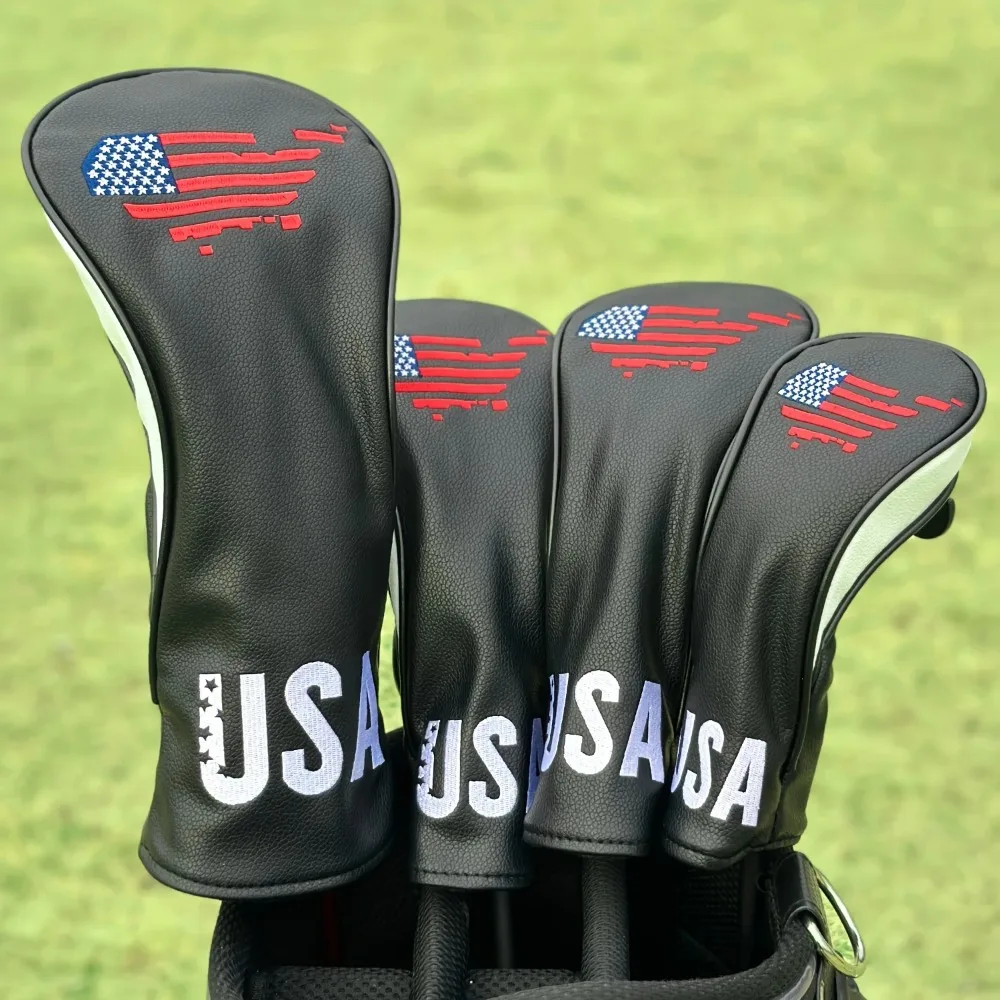 USA Golf Club Protective Cover, Elastic Seal, Dustproof and Durable, Fashionable Universal Accessory for Male and Female Golfers
