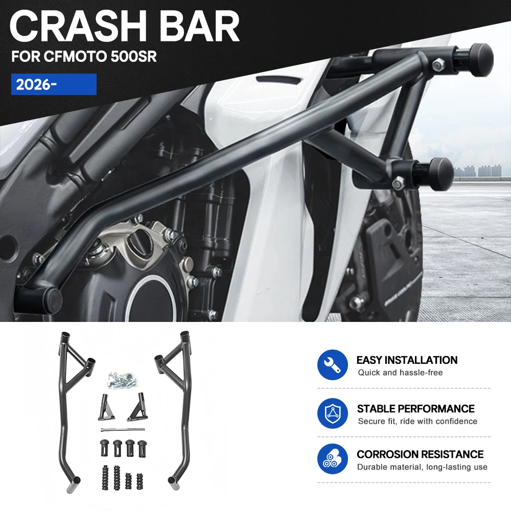Motorcycle Engine Guard Bumper Crash Bar Motorcycle Body Frame Protector Modification Accessories For CFMOTO 500SR 2026-