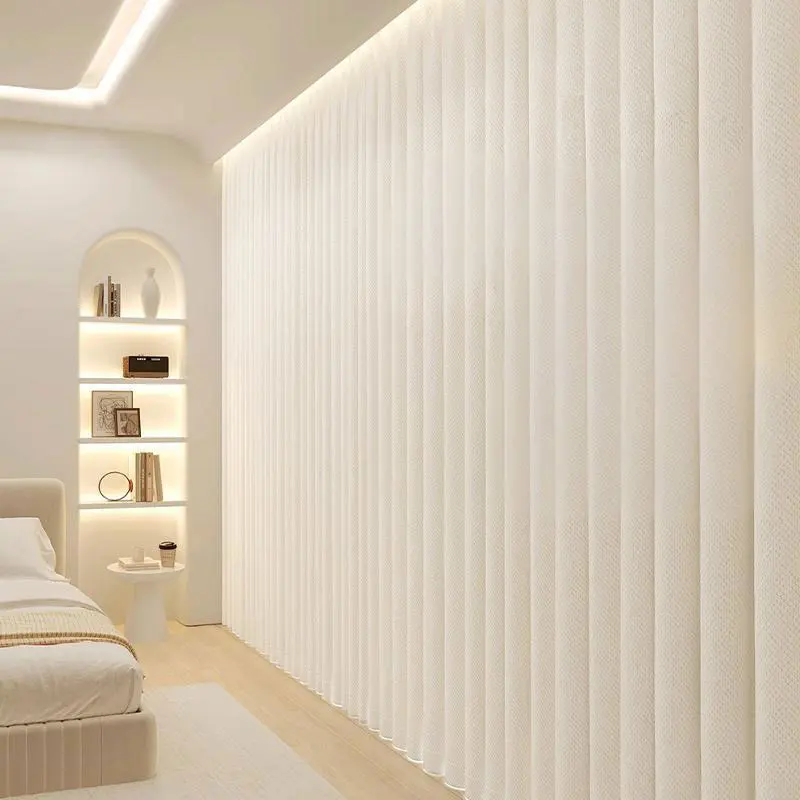 Foldable Room Divider Curtain Privacy Protection Space Partition Hanging Wall Separator with Hooks for Living Room Bedroom Study
