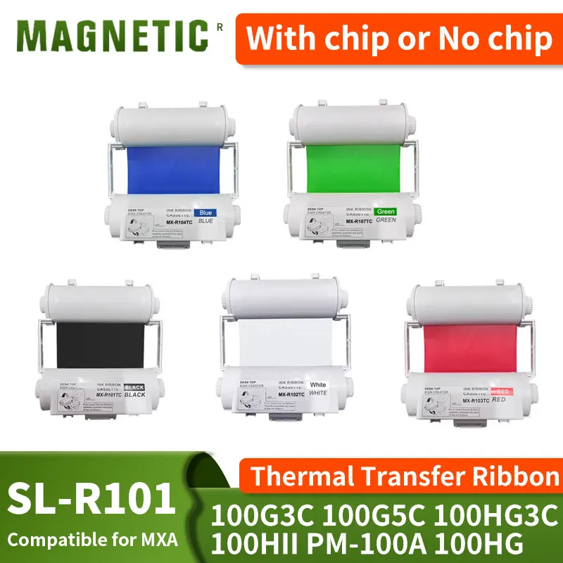 SL-R101T Thermal Transfer Ribbon For MAX CPM-100HC 100G3C 100G5C 100HG3C 100HIII PM-100A 100HG Bepop Label Printer SL-R102T