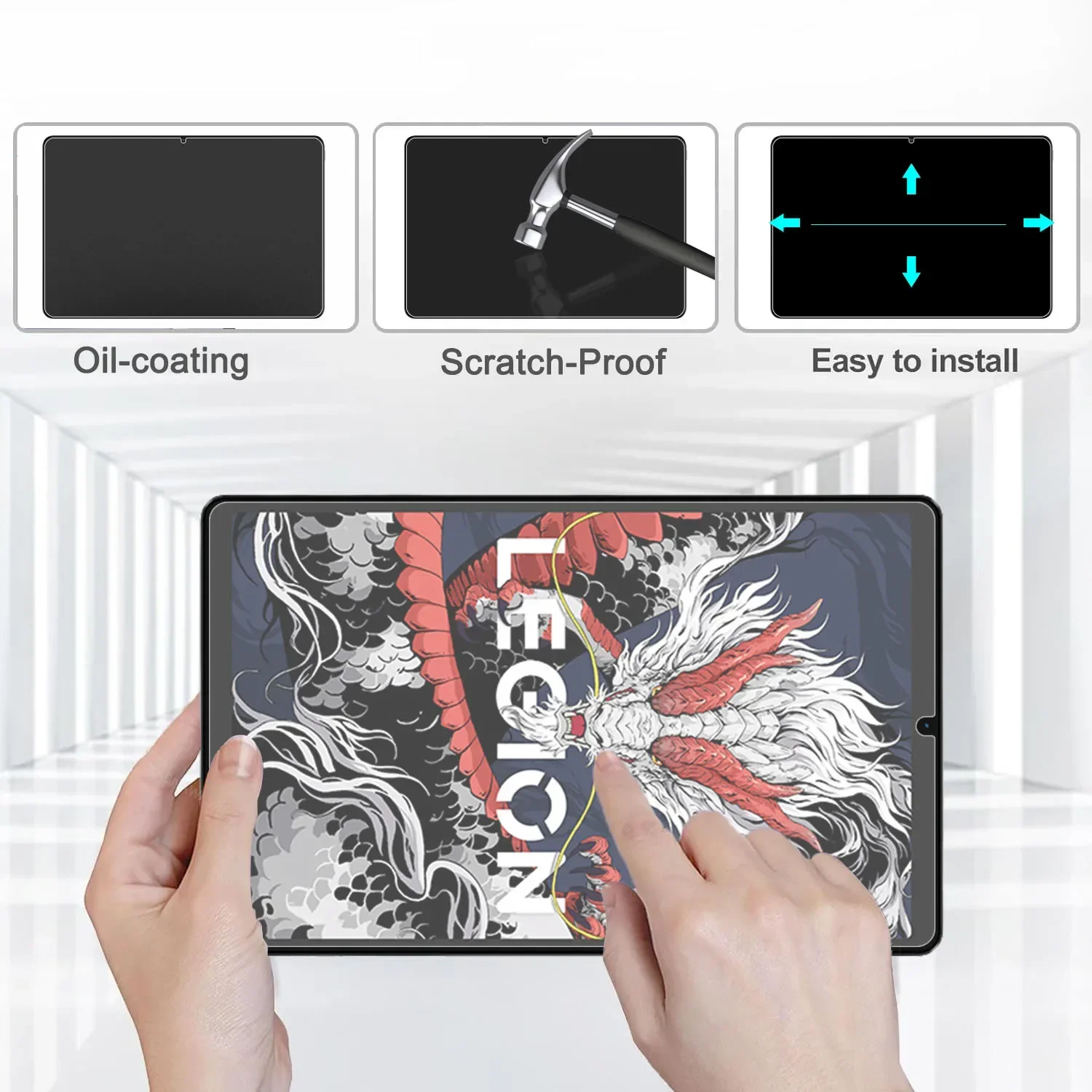 2Pcs HD Scratch Proof Tempered Glass Screen Protector For Lenovo Legion Y700 2025 8.8-inch Hard Clear Film