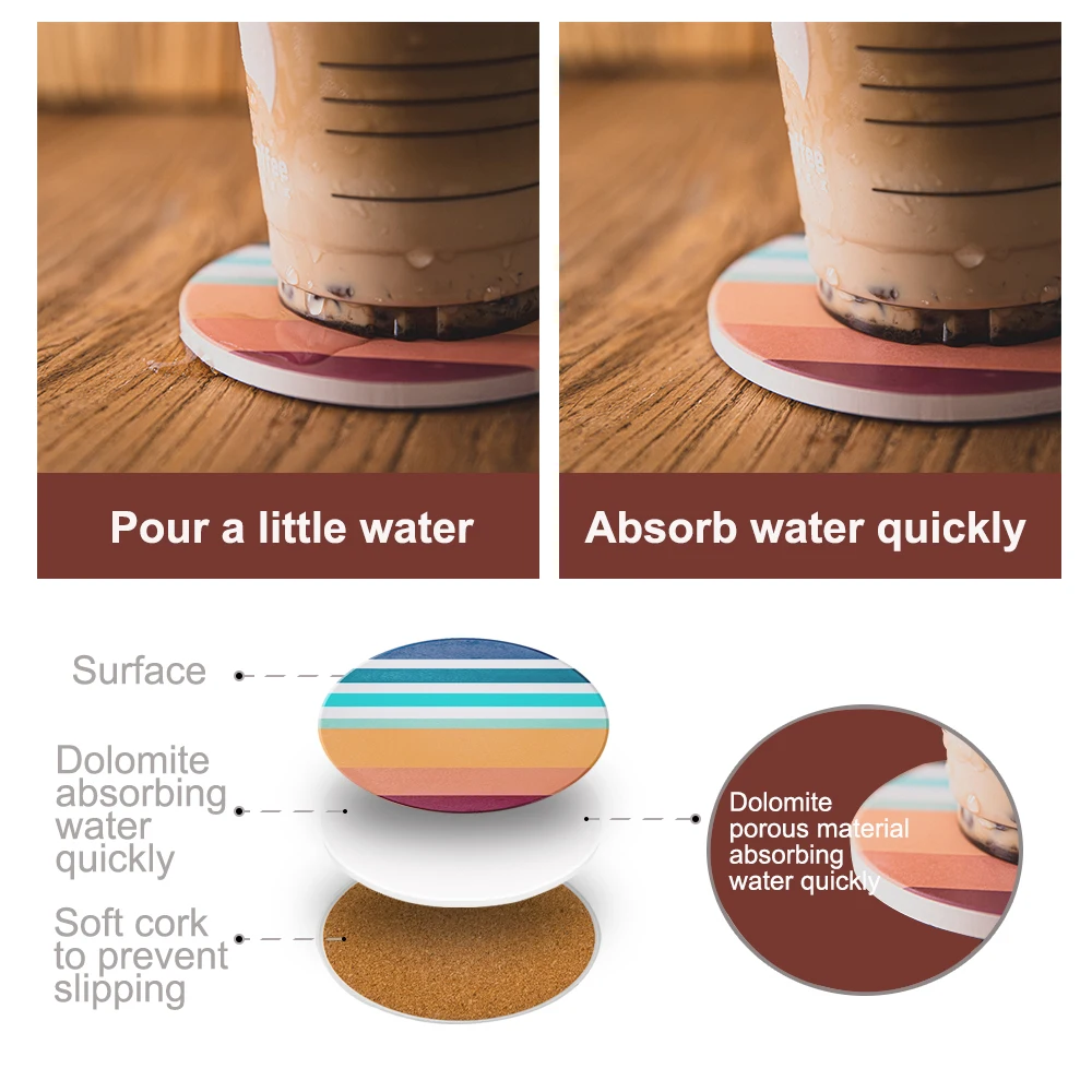 6 قطعة كوستر مقاومة سيليكون حصيرة كأس الوقايات مع حامل عدم الانزلاق وعاء حامل مفرش طاولة اكسسوارات المطبخ أداة