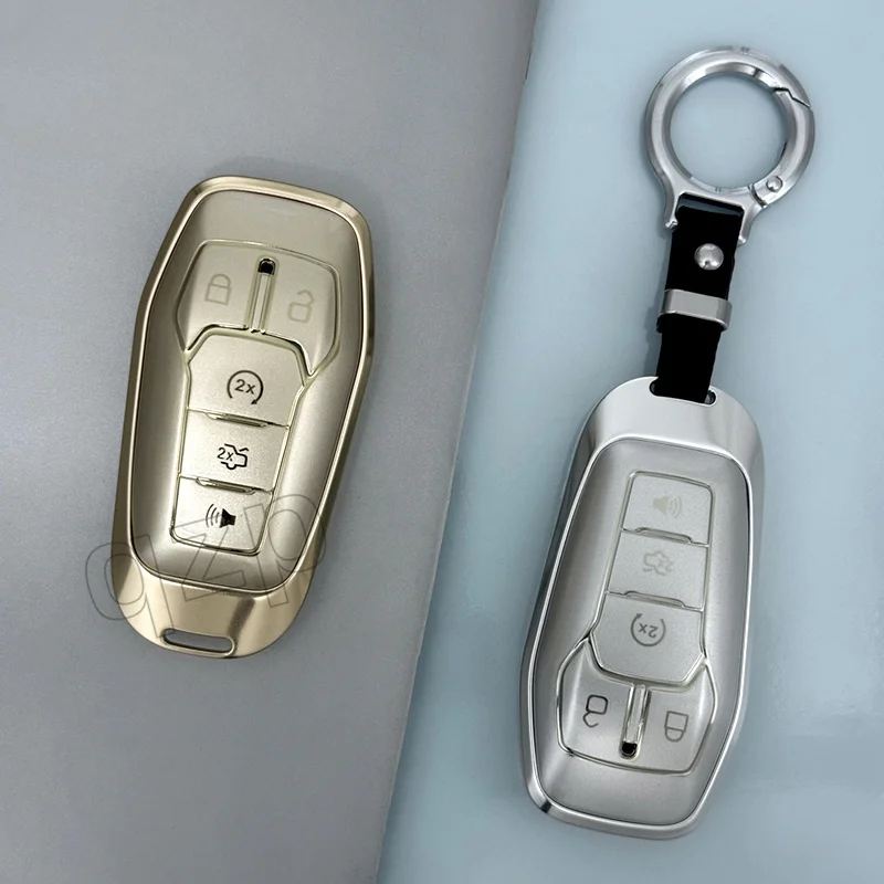 Car Key Cover Case For Ford Fusion Mondeo Mustang F-150 Explorer Edge 2015 2016 2017 2018 Car Key Protection Accessor