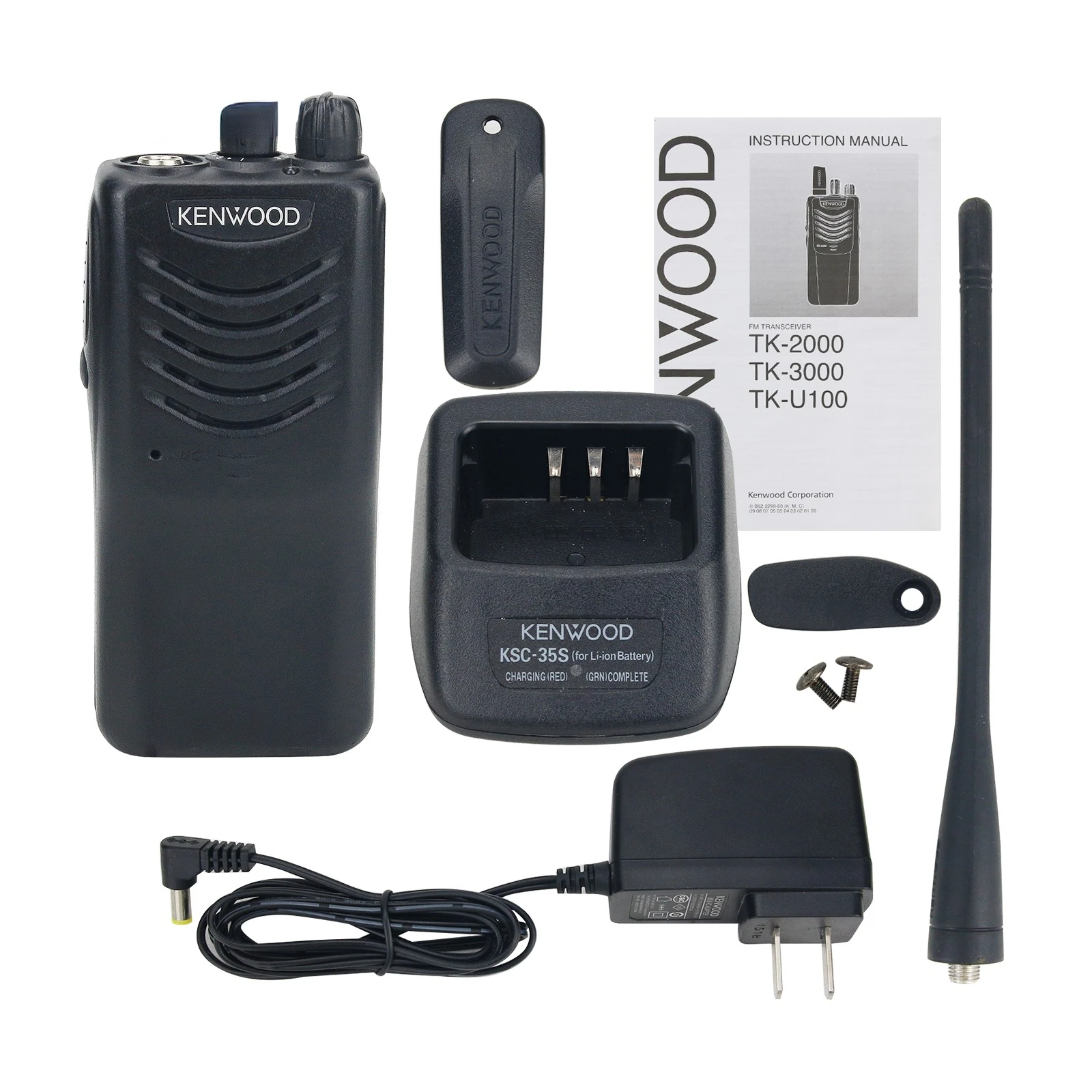 Wishclolor TK-3000 4W 3-5KM Portable Walkie Talkie UHF Radio 440-480MHz 16CH Handheld Transceiver for KENWOOD