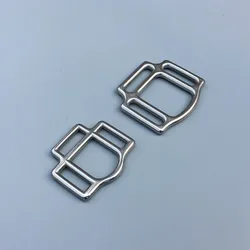 2pcs Stainless Steel Buckle Bridle Fittings 3 Slots Horse Halter Buckle Horse Hardware 20mm 26mm