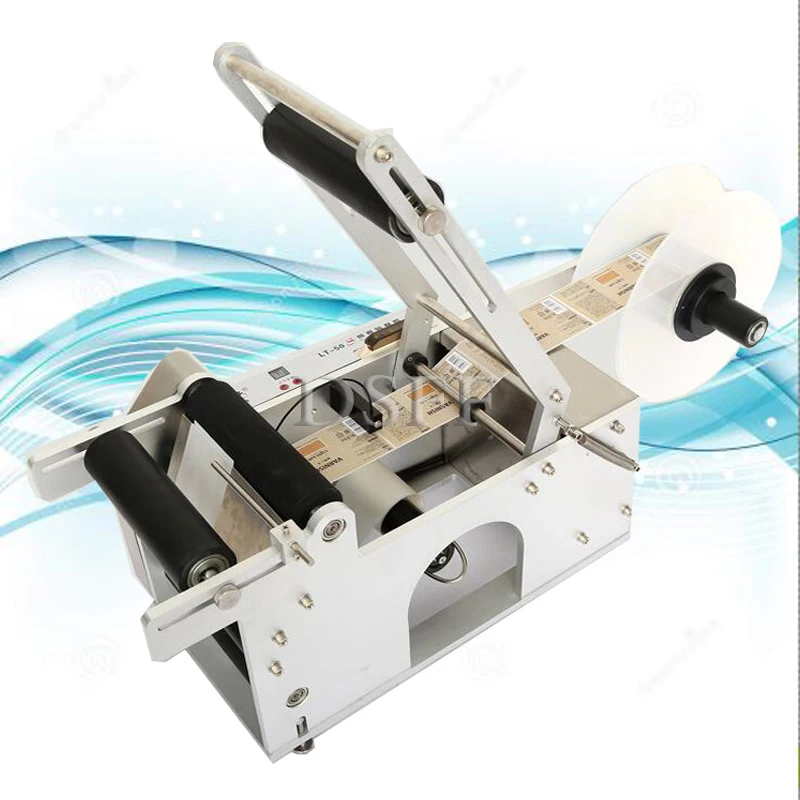 

Semi Automatic Self-Adhesive Round Bottle Labeling Machine Beverage Mineral Water Label Pasting Machine