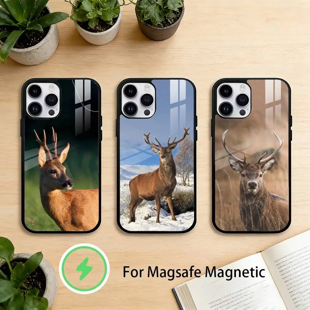 

D-deer hunting Phone Case For iPhone 17/16/15/14/13/12/Plus/Pro/Max for Magnetic Wireless Charging
