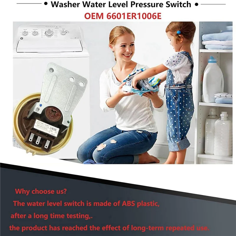 

ABJN-2X 6601ER1006G Реле давления стиральной машины для переключателя уровня воды в стиральной машине 6601ER1006E 6601EN1005B