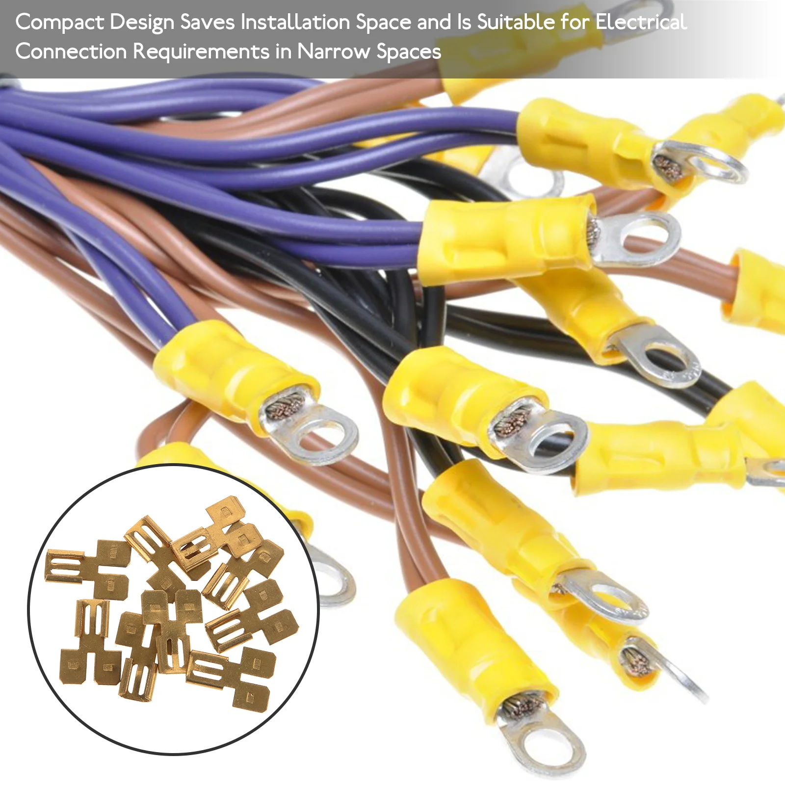 

8Pcs Quick Disconnect Wire Connectors Spade Terminals Electrical Automotive Kit Cable Wiring Connectors Efficient Repair