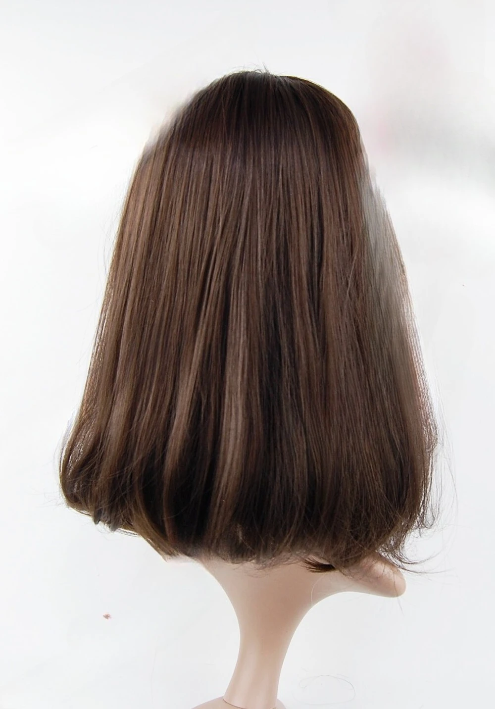 W185 วิกผมสังเคราะห์ยาวปานกลางสีน้ําตาล - studio7-uk