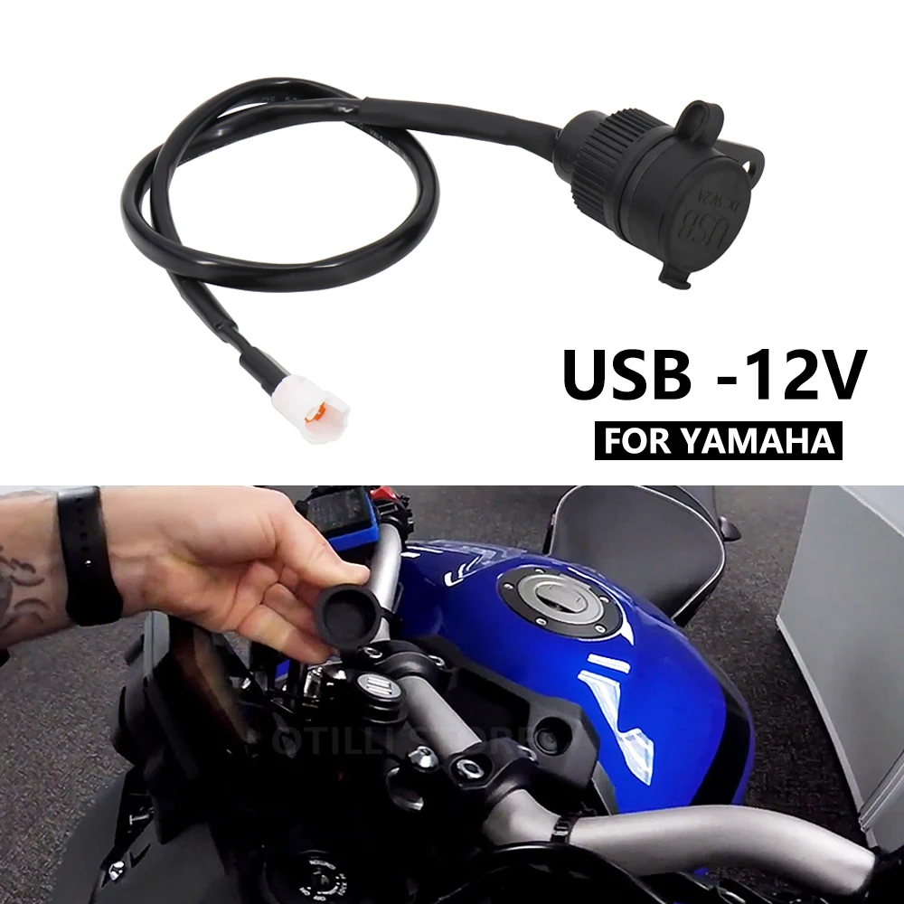 Motorcycle Accessories Dual USB Charger Plug Socket Adapter For YAMAHA MT09 2017 - 2021 MT-09 SP XSR900 Tracer 900 MT07 XSR700