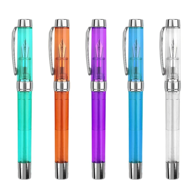 Acryl Brunnen Stift Transparent Stift Barrel Große Tinte Kapazität Entfernen zu Refill Geschenk Kalligraphie Stift für Studenten Kinder Stift