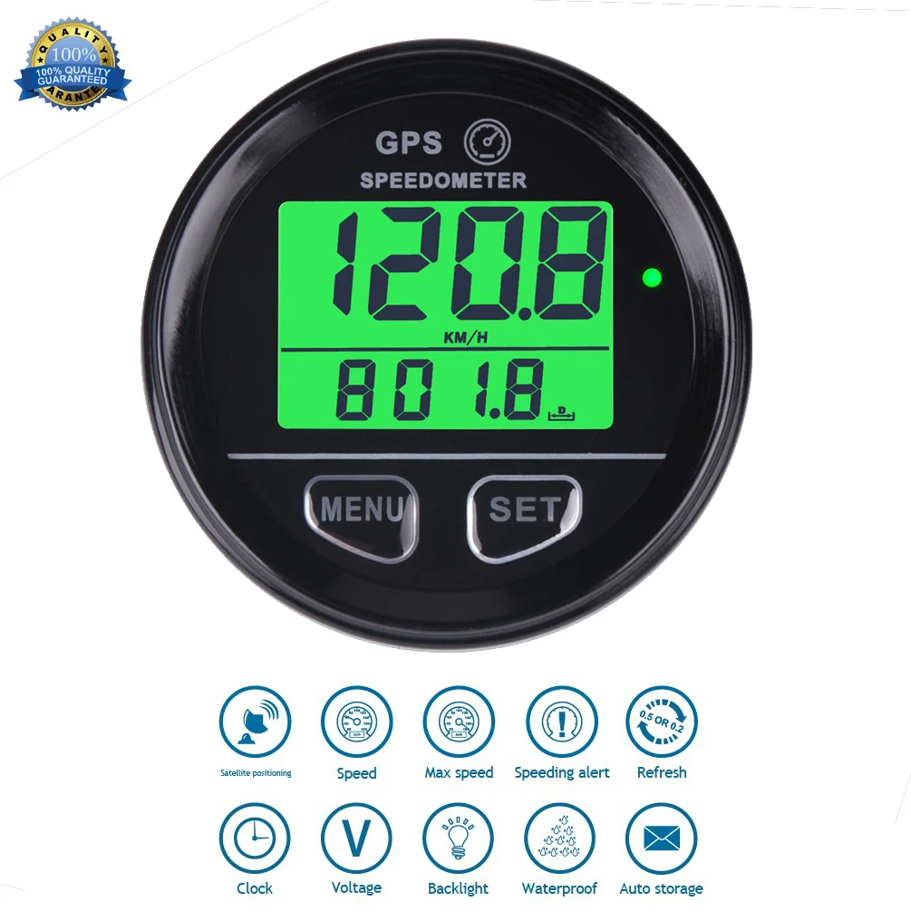 Wasserdicht Digital GPS SpeedMeter Hintergrundbeleuchtung Geschwindigkeit Tachometer Zähler Für Boot ATV UTV Motorrad Automobil Motor SM001 – Detail 1