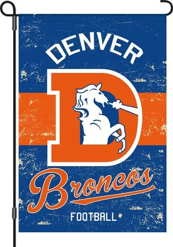Vintage Denver Broncos garden flag 12