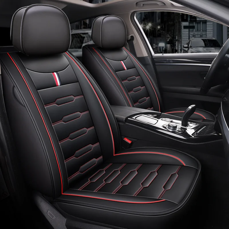 

5-seater universal luxury PU leather car seat cover full car cushion protective cover non-slip durable waterproof four seasons