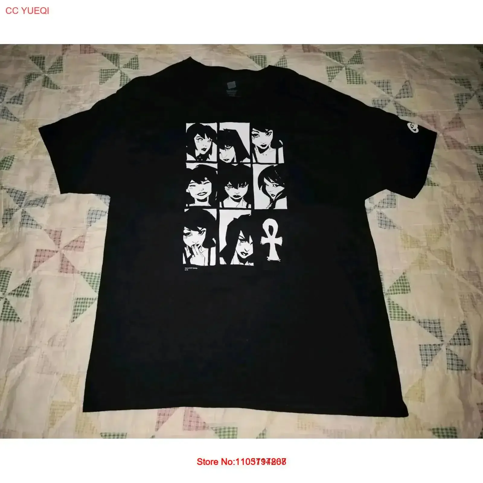The Sandman Comics Death's Many Faces T Shirt Vintage UNWORN Men's US Large Washed Comfortable Casual Breathable vintage