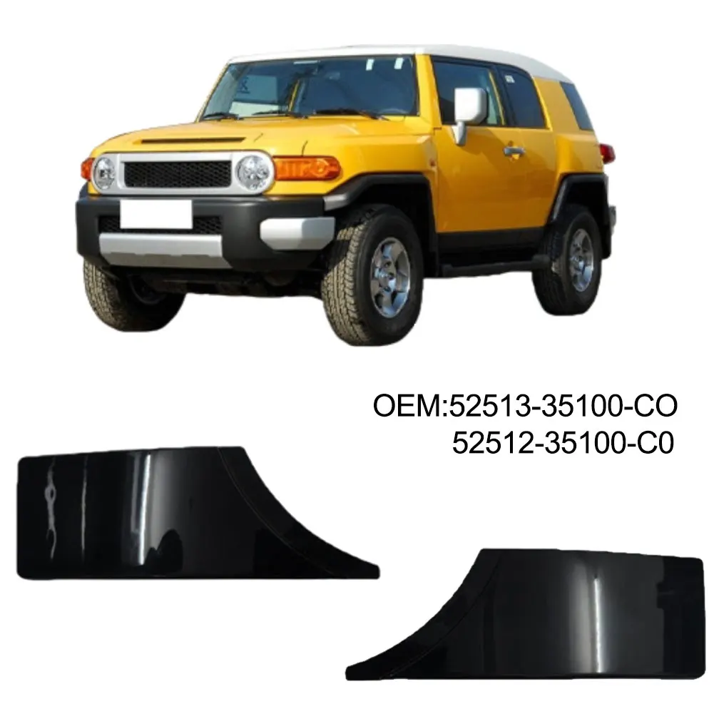 

2pcs Front Bumper Trim Strip For FJ For Cruiser 2007- 5251335100C0 5251235100C0 Car Crash Strips Anti Scratch Sticker Plastic