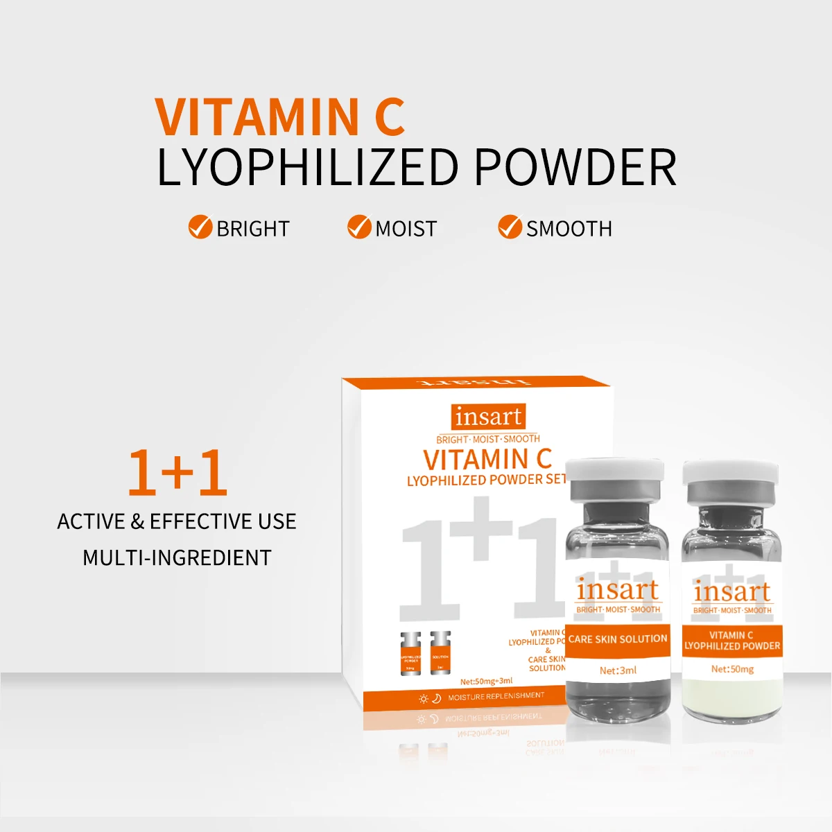 2 Boxes Vitamin C Freeze-Dried Powder Set Moisturizing And Nourishing Skincare Suitable For Travel
