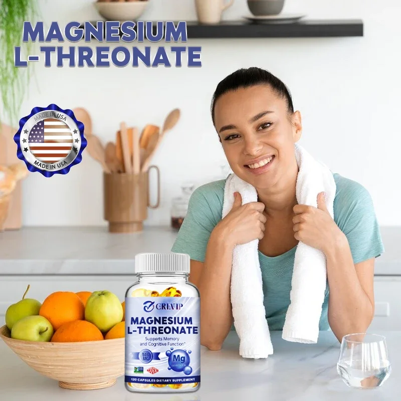 Magnesium L-threonate - Supports Brain Health, Improves Memory and Concentration