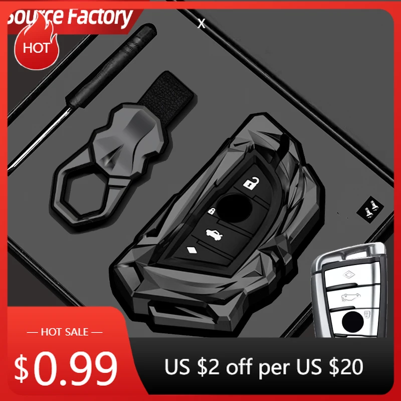 

Car Stickers zinc alloy Car Key Cover Keychain Key Case For BMW X1 X3 X4 X5 X6 Series 1 2 3 5 7 G20 G02 G05 G31 G23 F34 F15