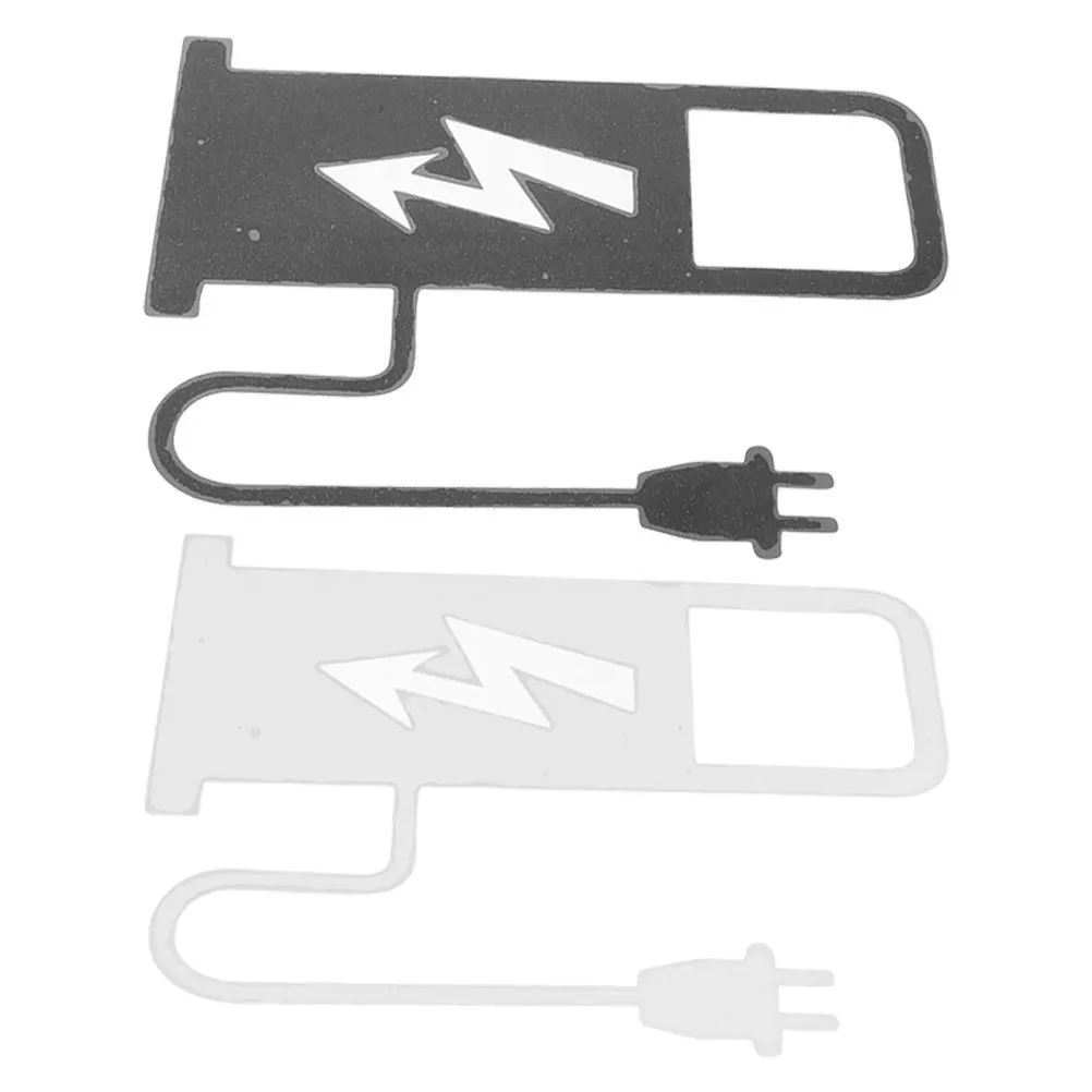 

2Pcs Car Sticker Stylish Ev Charging Graphic Universal Auto Vinyl Decal for Electric Cars Waterproof Scratch Resistant Long Term