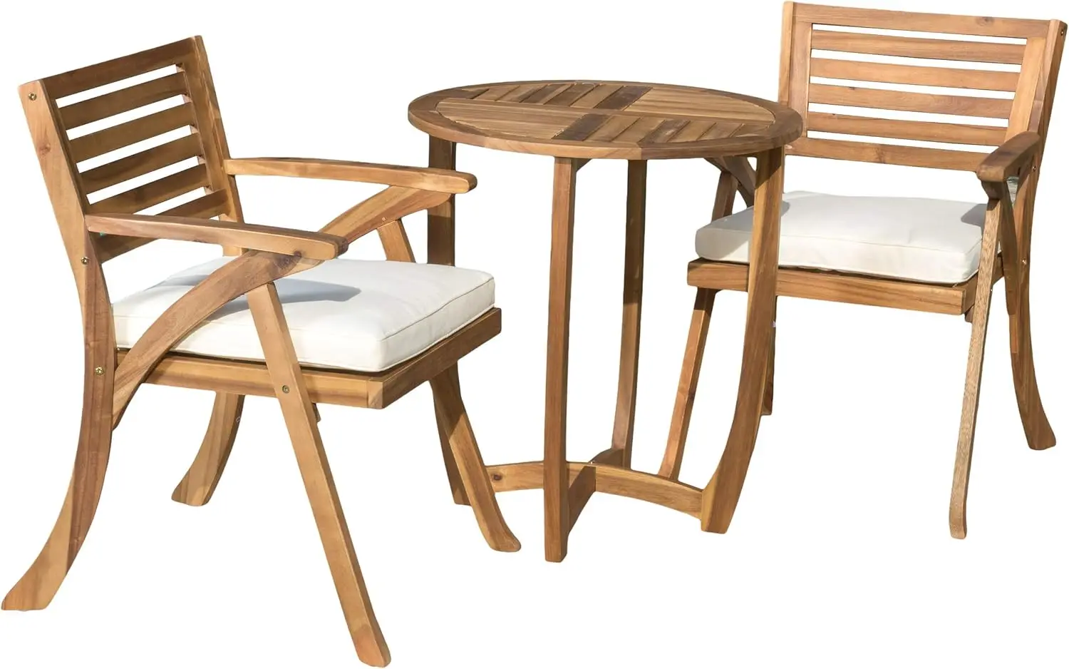 Coronado Acacia Wood Bistro Set, 3-Pcs Set, Teak Finish