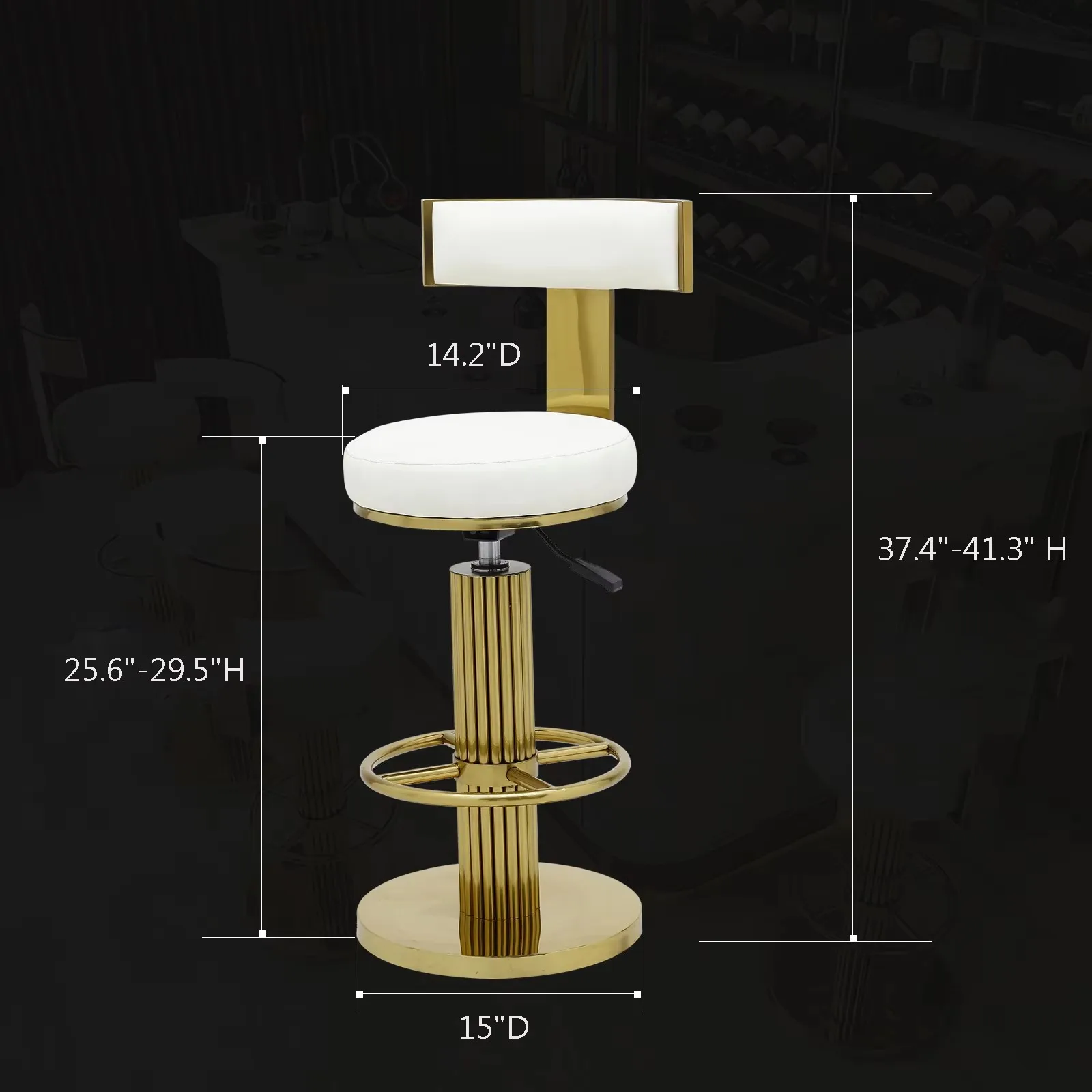 Thumbnail 4 - #29 Low Price Adjustable Bar Stools Deals