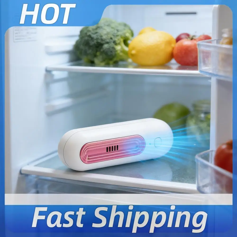 

Mini USB Fridge Deodorizer Reusable Portable Closet Deodorizer with Timer Function for Fridges Kitchen Closets Room Pets Cars