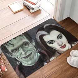 Frankenstein Bath Mat Lily And Herman Munster Doormat Flannel Carpet Outdoor Rug Home Decor