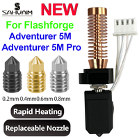 Upgrade For Flashforge Adventurer 5M / 5M Pro Hotend AD5M Nozzle Replacable Caremic Hotend Faster Heating AD5M Pro Nozzle 280℃