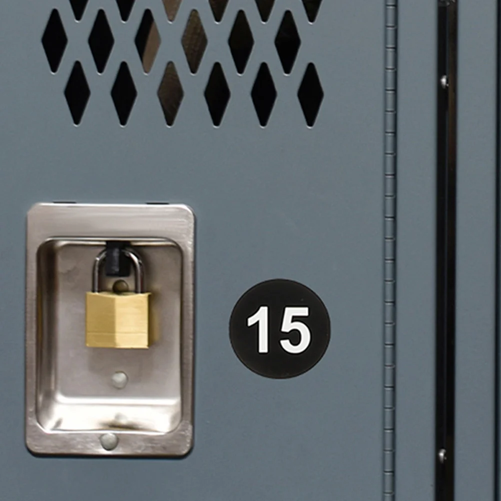 10pcs 라운드 디지털 스티커 20 시트 조직을위한 자체 접착 번호 라벨 사무실 교실 Diy 공예 번호