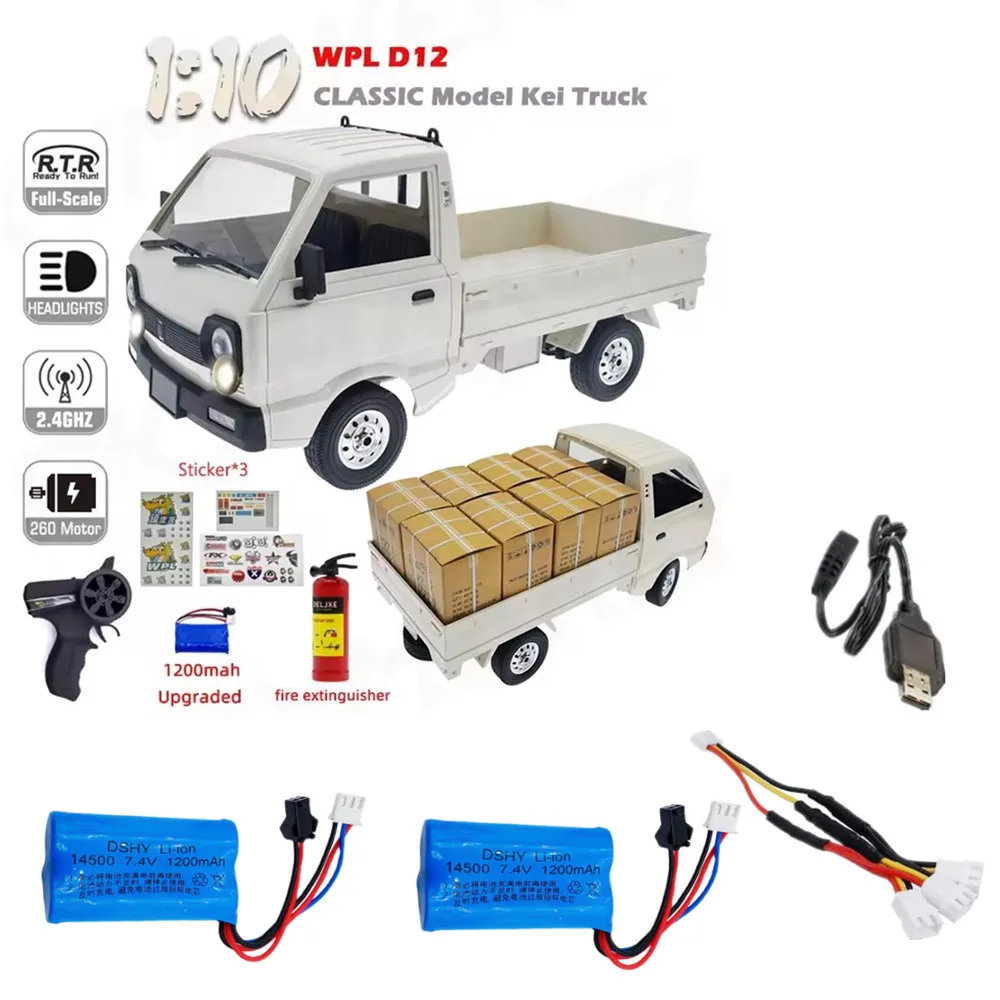 SM-2P enchufe 7,4 v 1200mAh batería/Cable 3 en 1 adecuado para: batería de repuesto de coche WPL D12 RC batería WPL D12 Wpl C24