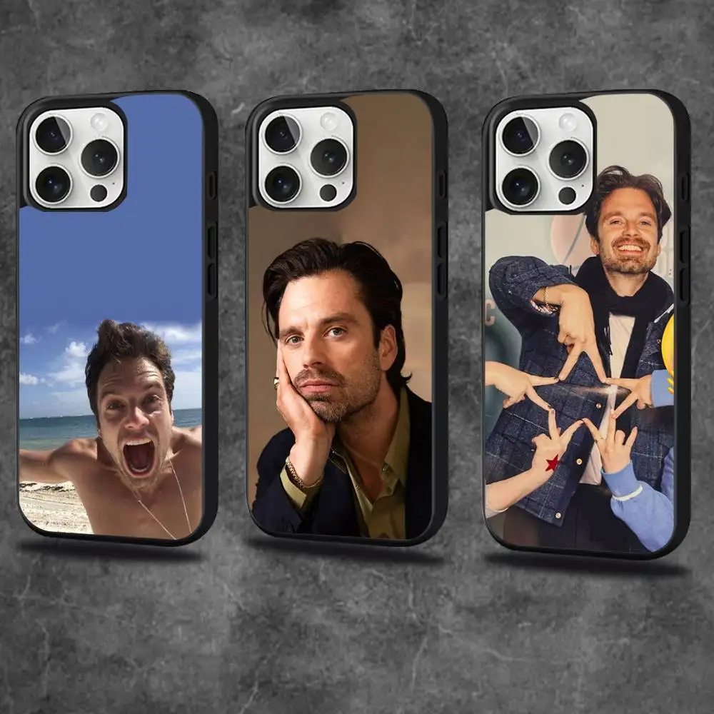 

Sebastian Stan Phone Case For iPhone 16,15,14,13,12,11,Pro,Max,Plus,Mini,SE4,E Magnetic Magsafe Wireless Charging