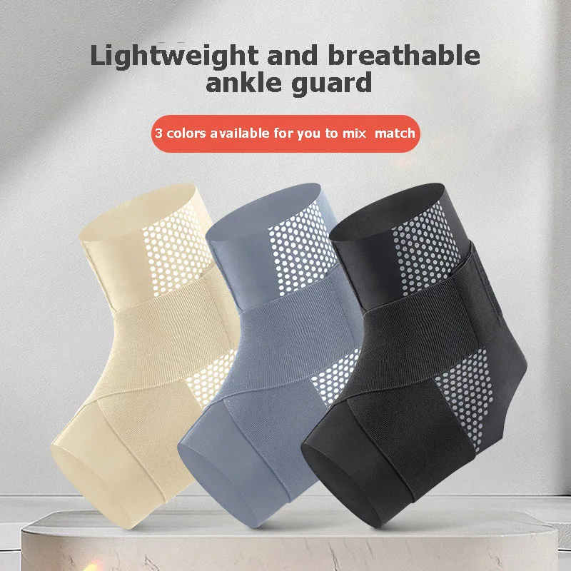 Ankle Support Adjustable Sports Anti Sprain 1Piece Ankle Protector Stabilizer Bandage Strap Fixed Basketball Running Ankle Guard