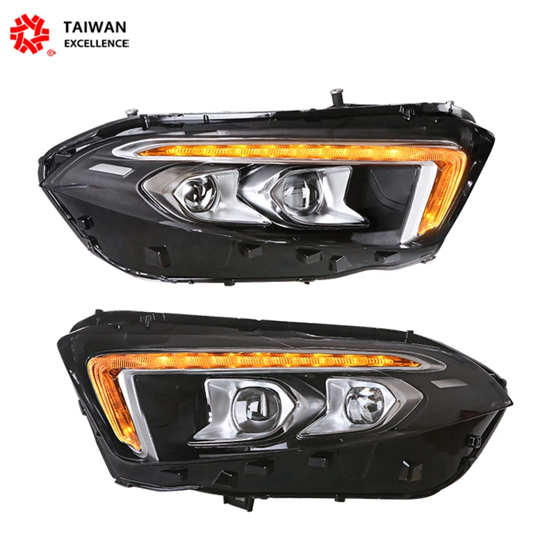 Headlights for Mercedes-benz A Class W177 2018-up A180 A200 Headlights All LED DRL Turn Signal Lamp Auto Assembly 2PCS