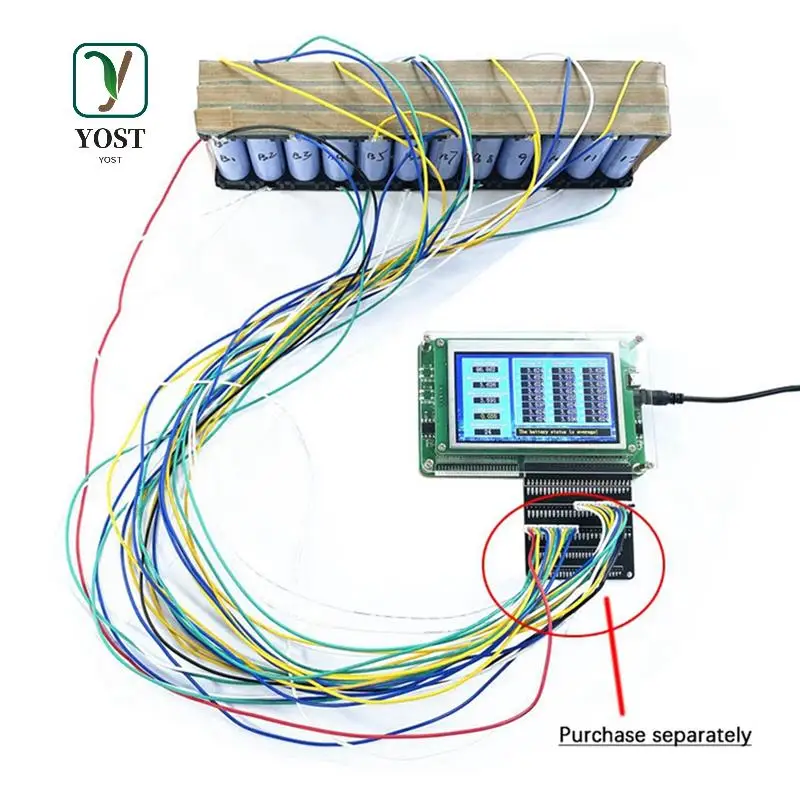 

YOST-1S-24S Voltage Tester Lithium Battery Pack Single Cell Measurement Series Volt Li- Lifepo4 LTO Batteries