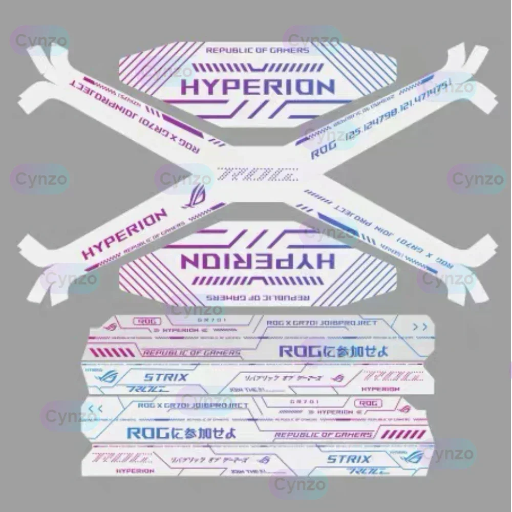 Colorful Case Suede Stickers for ROG HYPERION GR701,DIY Gamer Cabinet Decorative Cover 2024