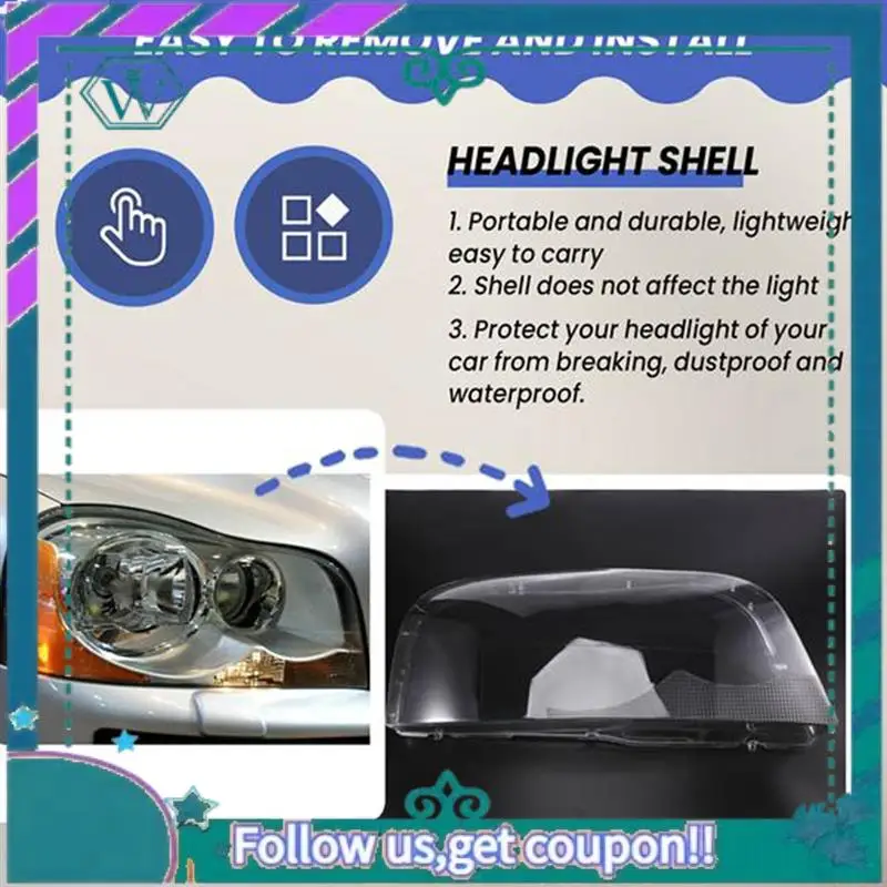 Verbesserte XC90 Scheinwerfer Shell Scheinwerfer Shell Auto Scheinwerfer Maske Auto Zubehör Scheinwerfer Glas