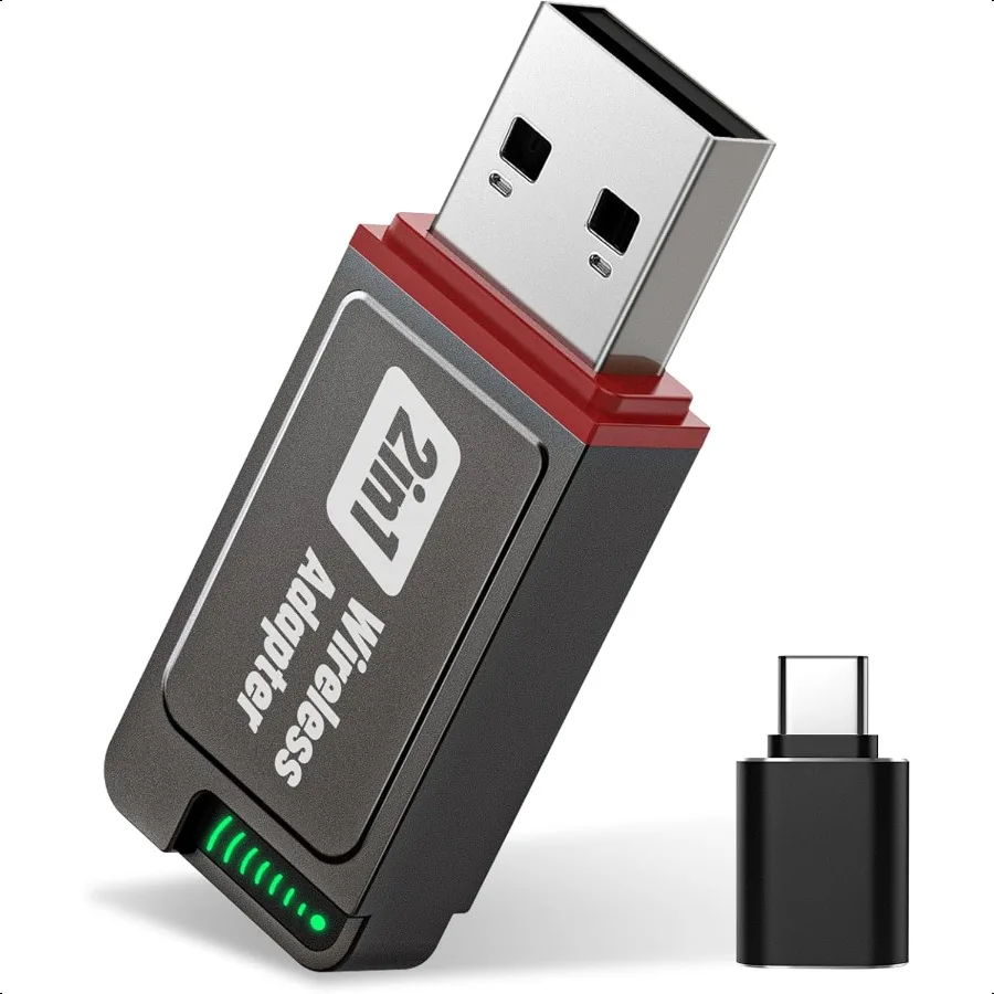 

Wirel Carplay Adapter 2025 Upgrade Mini USB Design for Car Play Android Auto Easy Use Fast Stable Connection for iPhone