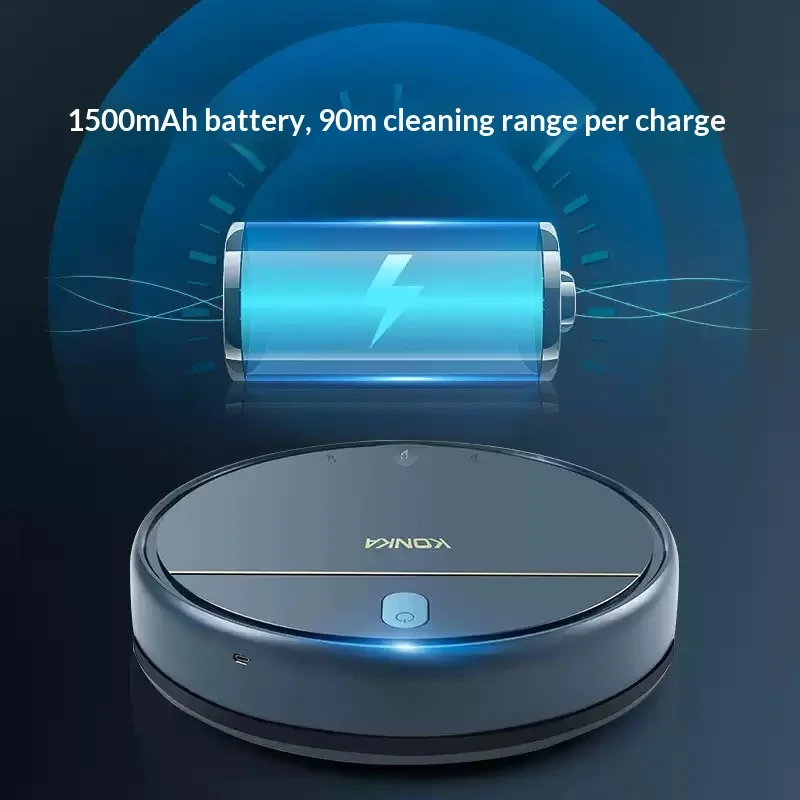 Picture 4: KANKA KC-VS53 Sweeping Robot Vacuum Intelligent Planning Path Robot Vacuum Cleaner Obstacle Crossing Gather Two-sided Brush