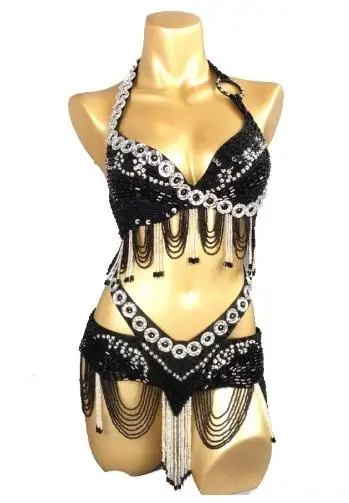 

Одежда для танца живота, новый костюм для взрослых и женщин с блестками, комплект костюмов для танца живота, восточный комплект для танца живота, пояс + бюстгальтер, костюмы для самбы