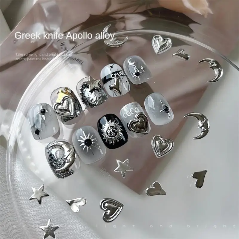 Moon Jewelry Dazzling Metallic Party Nail Designs Hot Stamping Stickers Decorations Most Popular Sticker Eye-catching Dark Wind