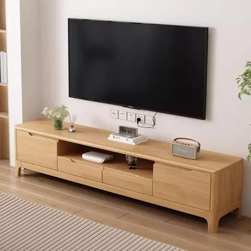 

Center Solid Wood Tv Bench Living Room Coffee Tables TV Cabinet Modern Storage Meuble Tv Suspendu Mural Living Room Furniture