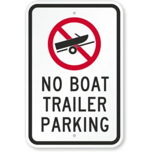 Boat Trailer Parking Aluminum Weatherproof Sign p1156-Aluminum