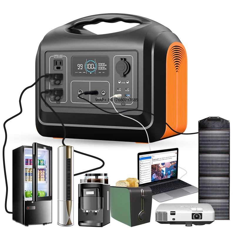 Portable solar generator 500W 1000W 2000W  solar power station 500W 220V solar generator power supply
