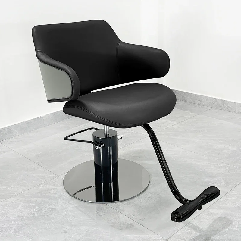Modern Luxury Barber Chairs Professional Hairdresser Perm Hair Dyeing Barber Chairs Swivel Comfort Salon Furniture Taburete FYBC