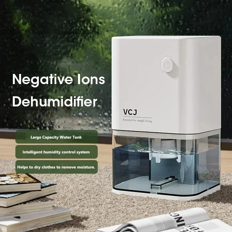 

2025 New Silent Dehumidifier For EU Plug - Quiet Moisture Absorber Air Dryer Deodorizer for Home Bedroom Office Kitchen